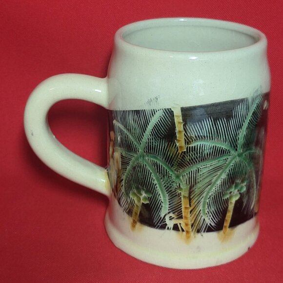 Vintage Sarawak Mug Coffee Cup Palm Trees - Picture 2 of 12